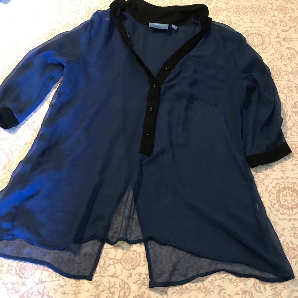 Simply Vera Vera Wang Sheer Blouse Small